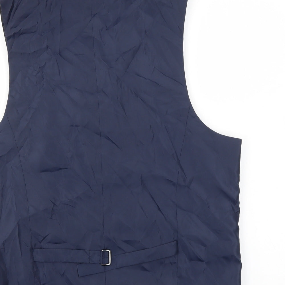 ASOS Mens Blue   Jacket Suit Waistcoat Size 44