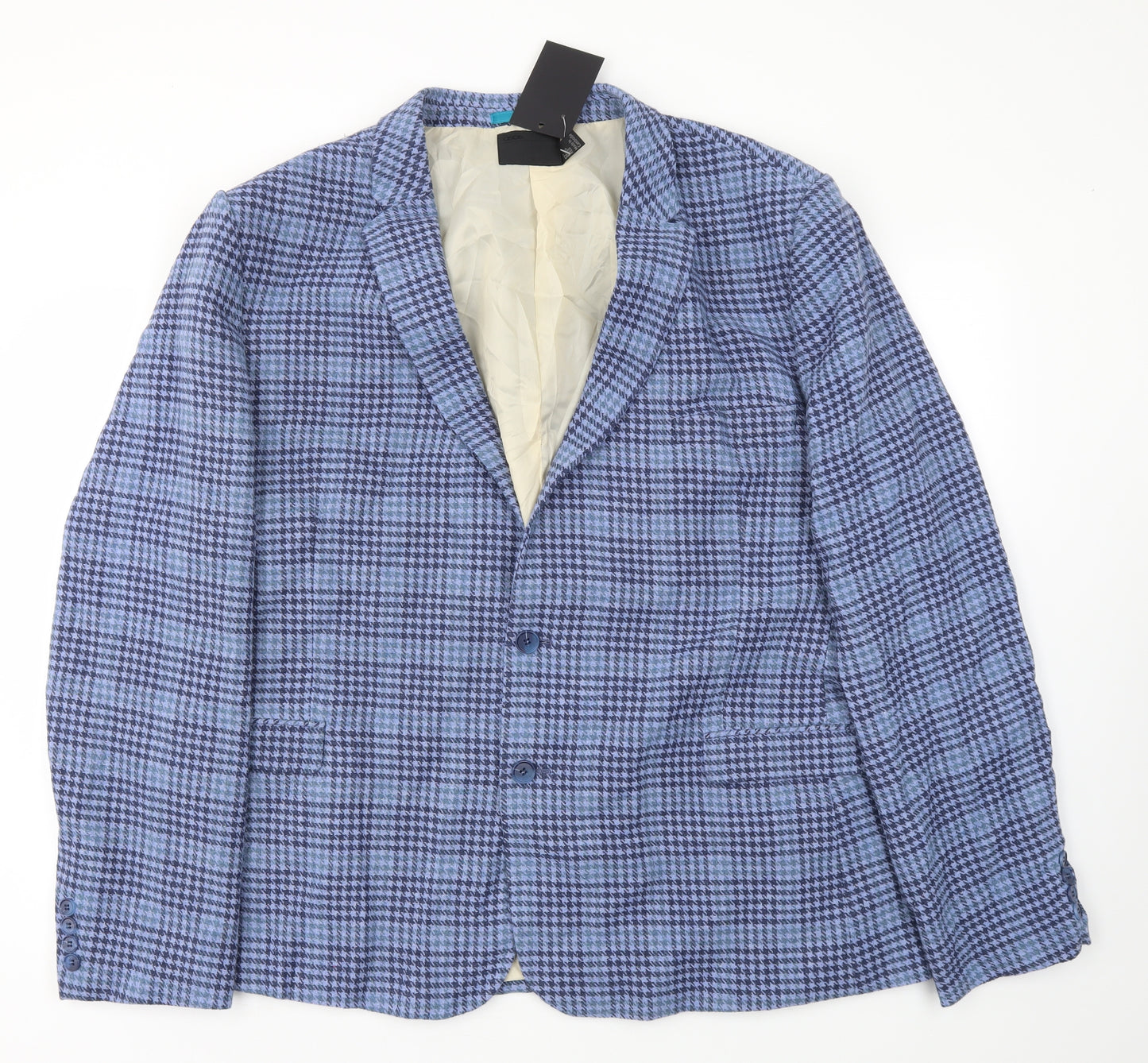 ASOS Mens Blue Check  Jacket Blazer Size 52