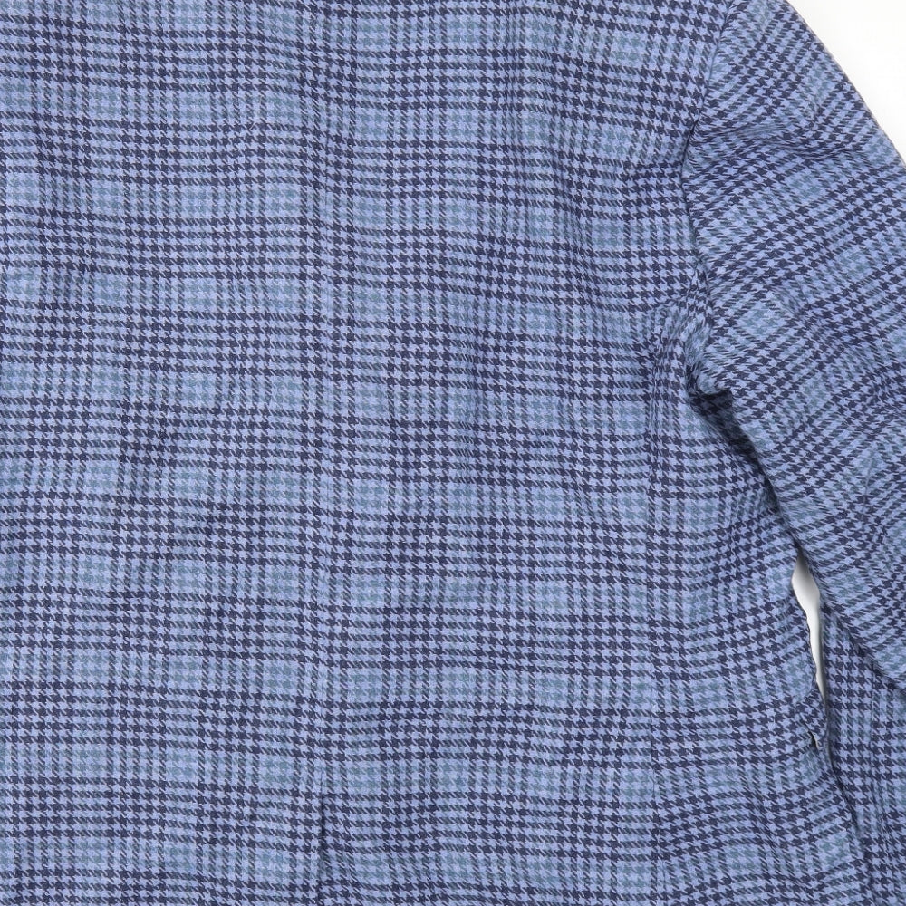 ASOS Mens Blue Check  Jacket Blazer Size 52