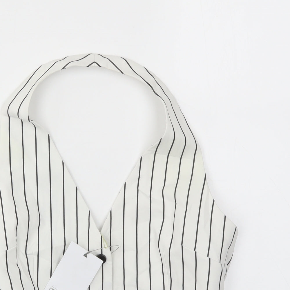 ASOS Womens Multicoloured Striped  Basic T-Shirt Size 10