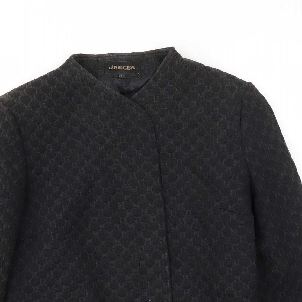 Jeager Womens Black   Jacket Coat Size 12