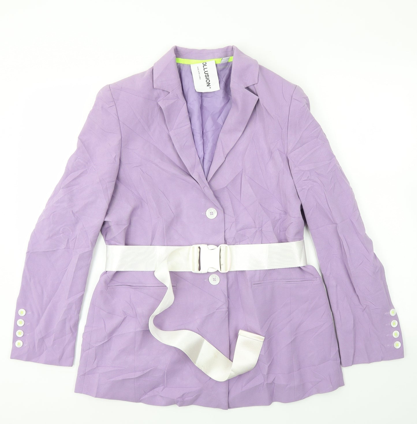 COLLUSION Womens Purple   Jacket Blazer Size 8