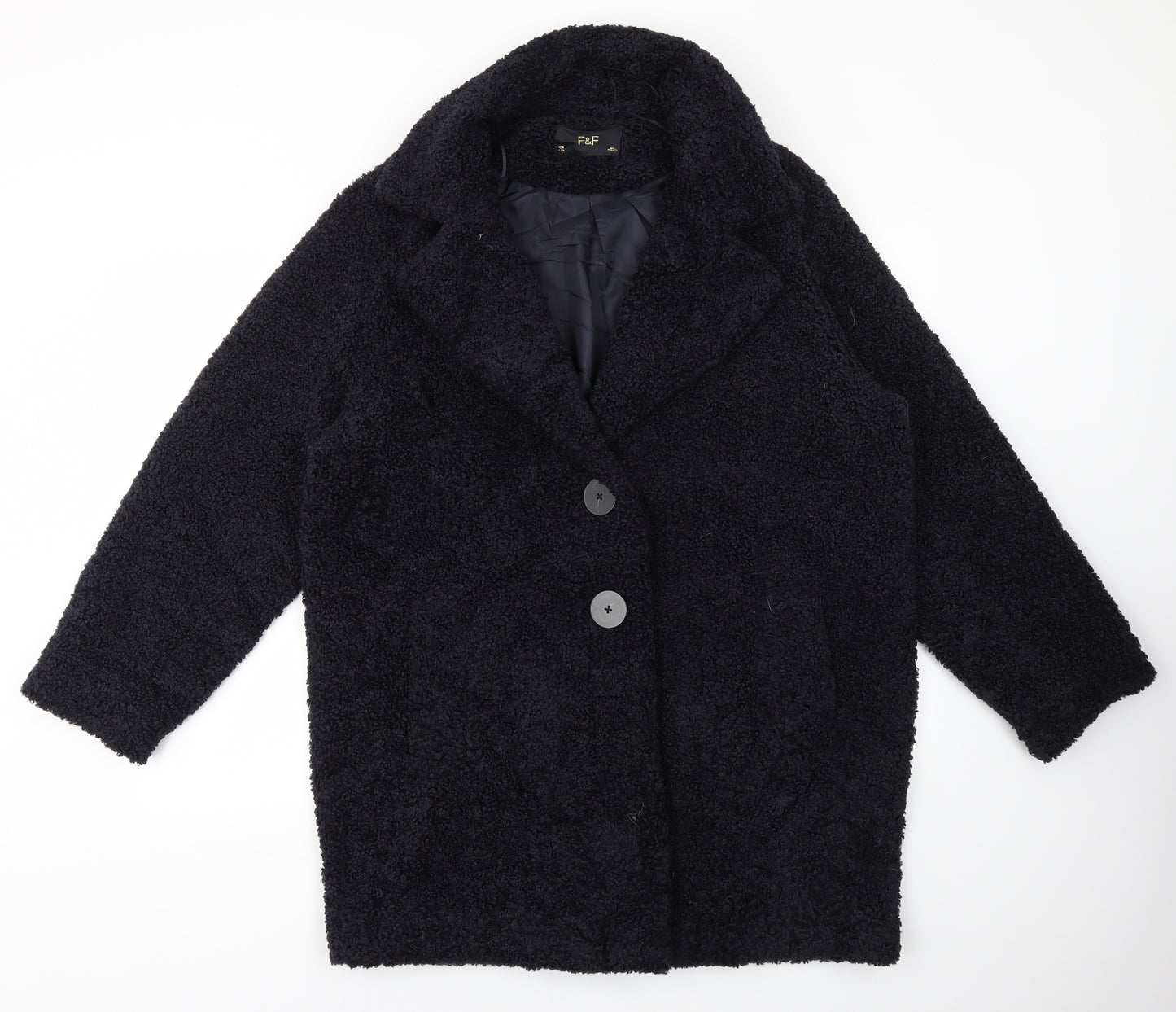 F&F Womens Blue   Jacket Coat Size 14