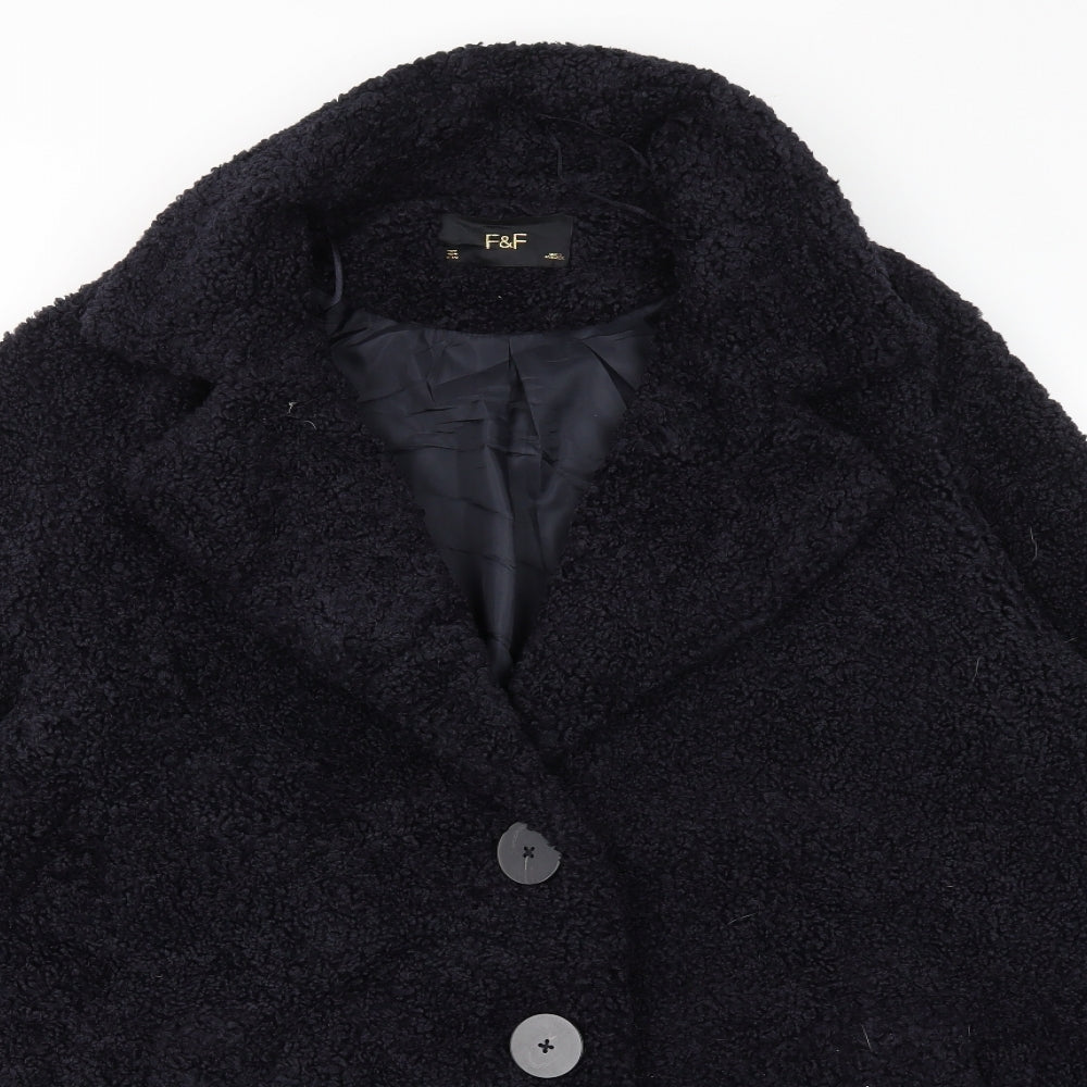 F&F Womens Blue   Jacket Coat Size 14