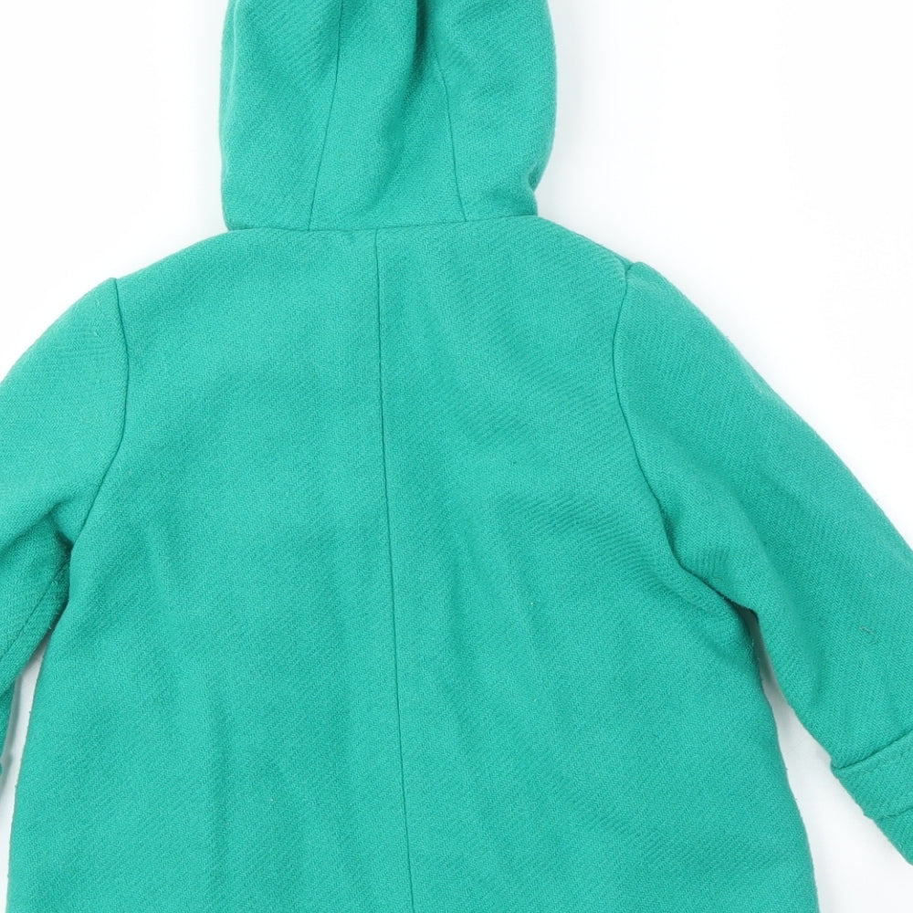 NEXT  Girls Green   Basic Coat Coat Size 2-3 Years