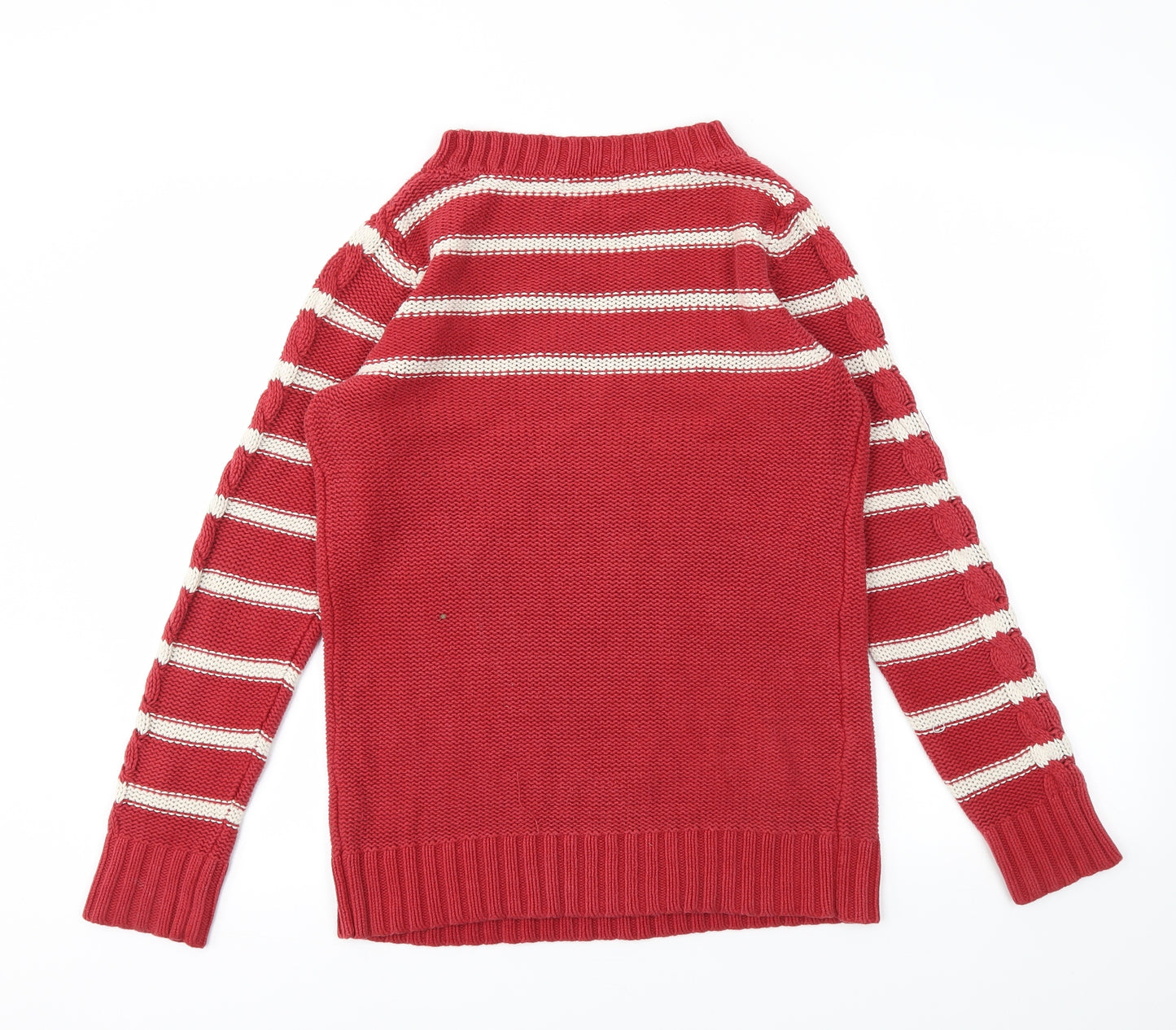 NEXT  Womens Red Striped  Pullover Jumper Size 10