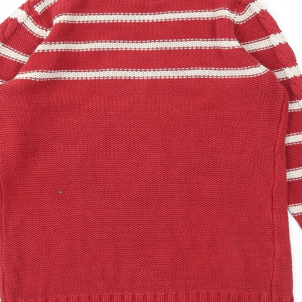 NEXT  Womens Red Striped  Pullover Jumper Size 10