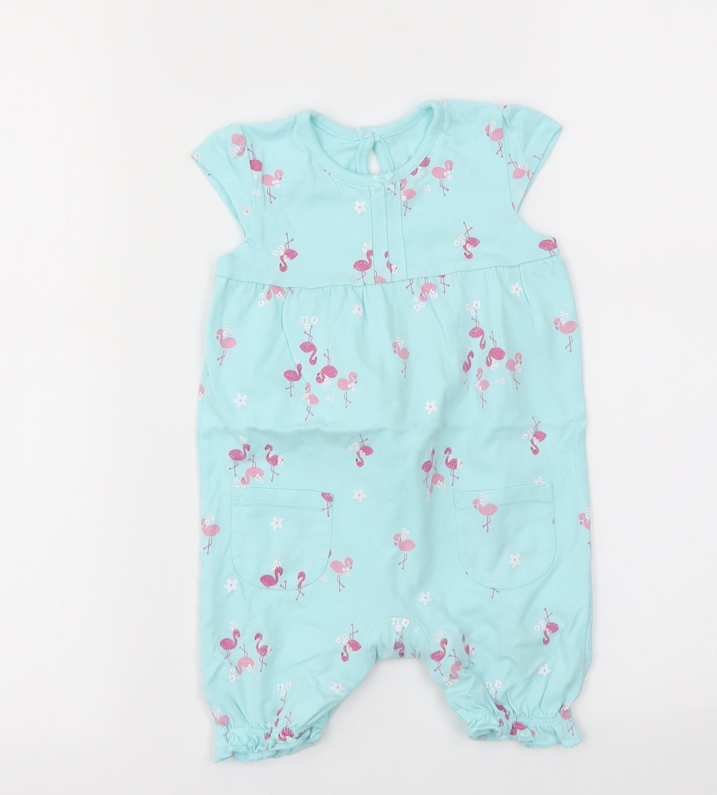 George Girls Multicoloured Animal Print  Babygrow One-Piece Size 9-12 Months