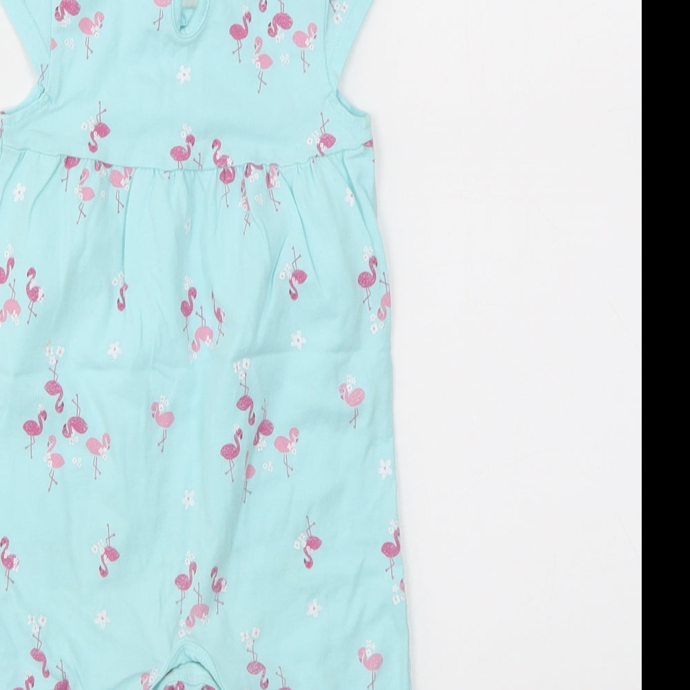 George Girls Multicoloured Animal Print  Babygrow One-Piece Size 9-12 Months