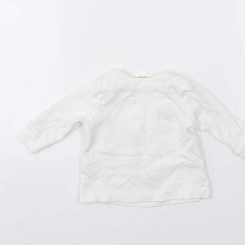 Matalan Girls White   Basic T-Shirt Size 3-6 Months