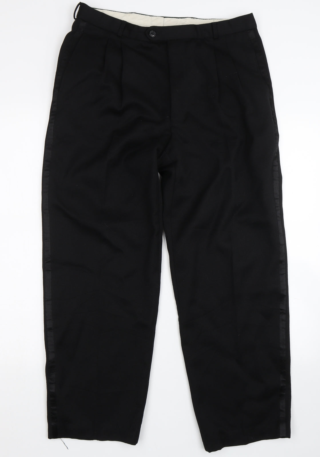 NEXT Mens Black   Trousers  Size 34 L27 in