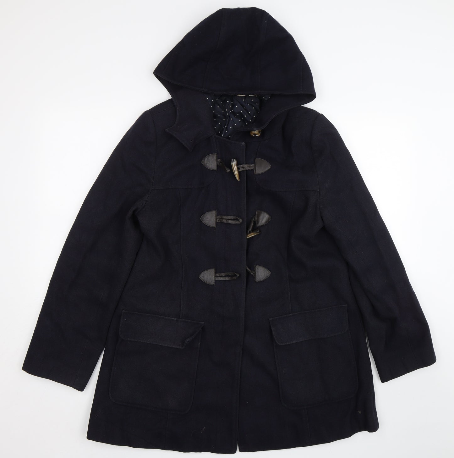 Laura Ashley Womens Blue   Overcoat Coat Size 14