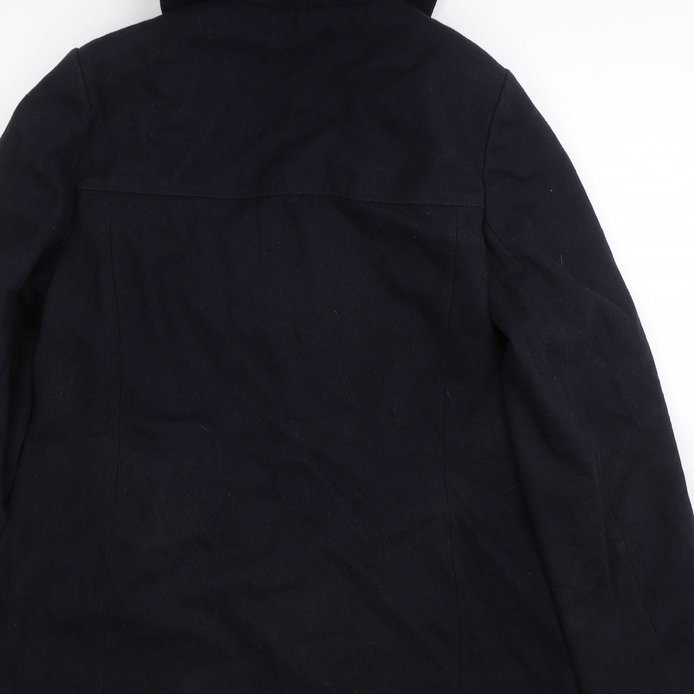 Laura Ashley Womens Blue   Overcoat Coat Size 14