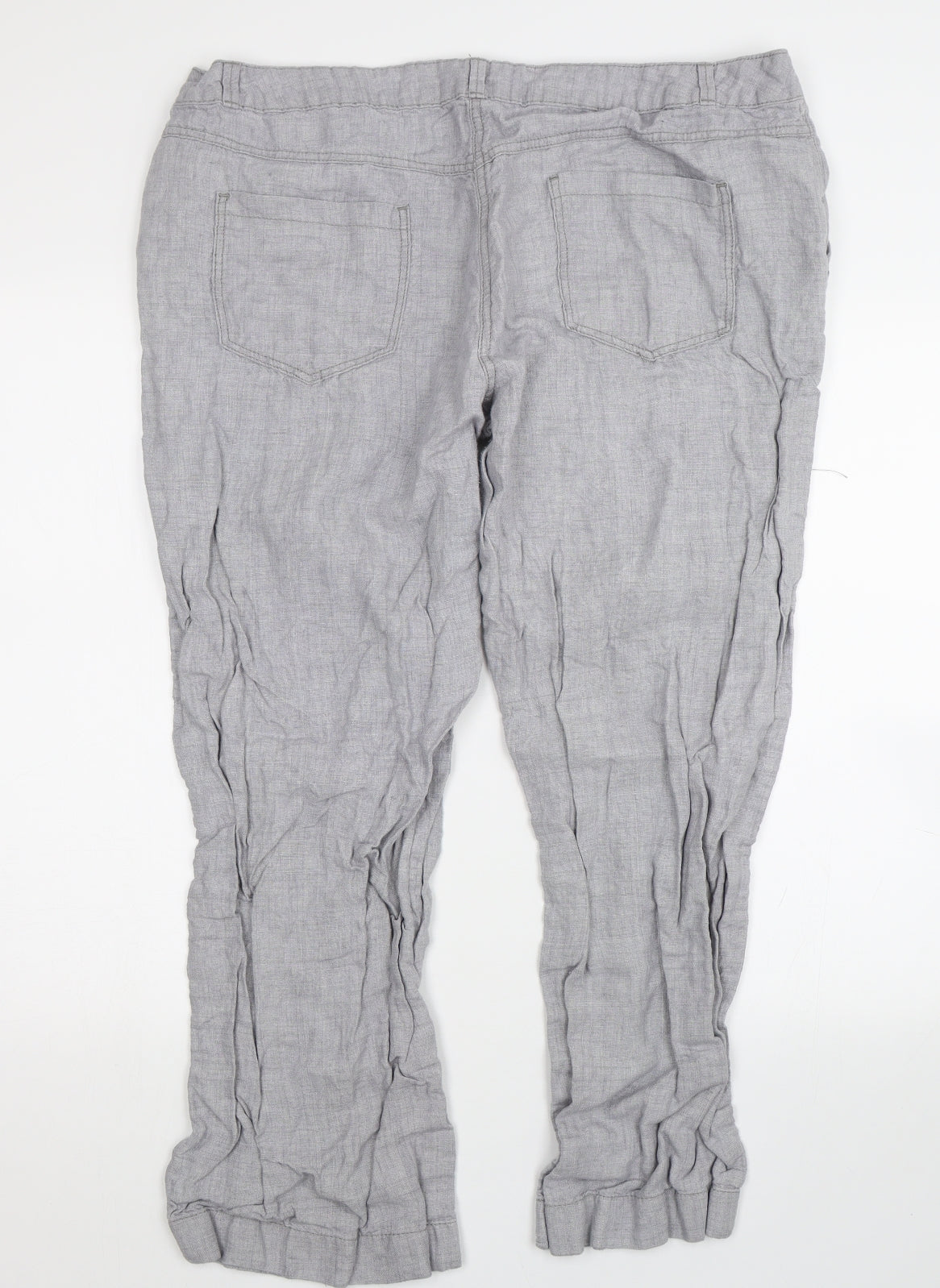 George Womens Grey   Trousers  Size 18 L27 in