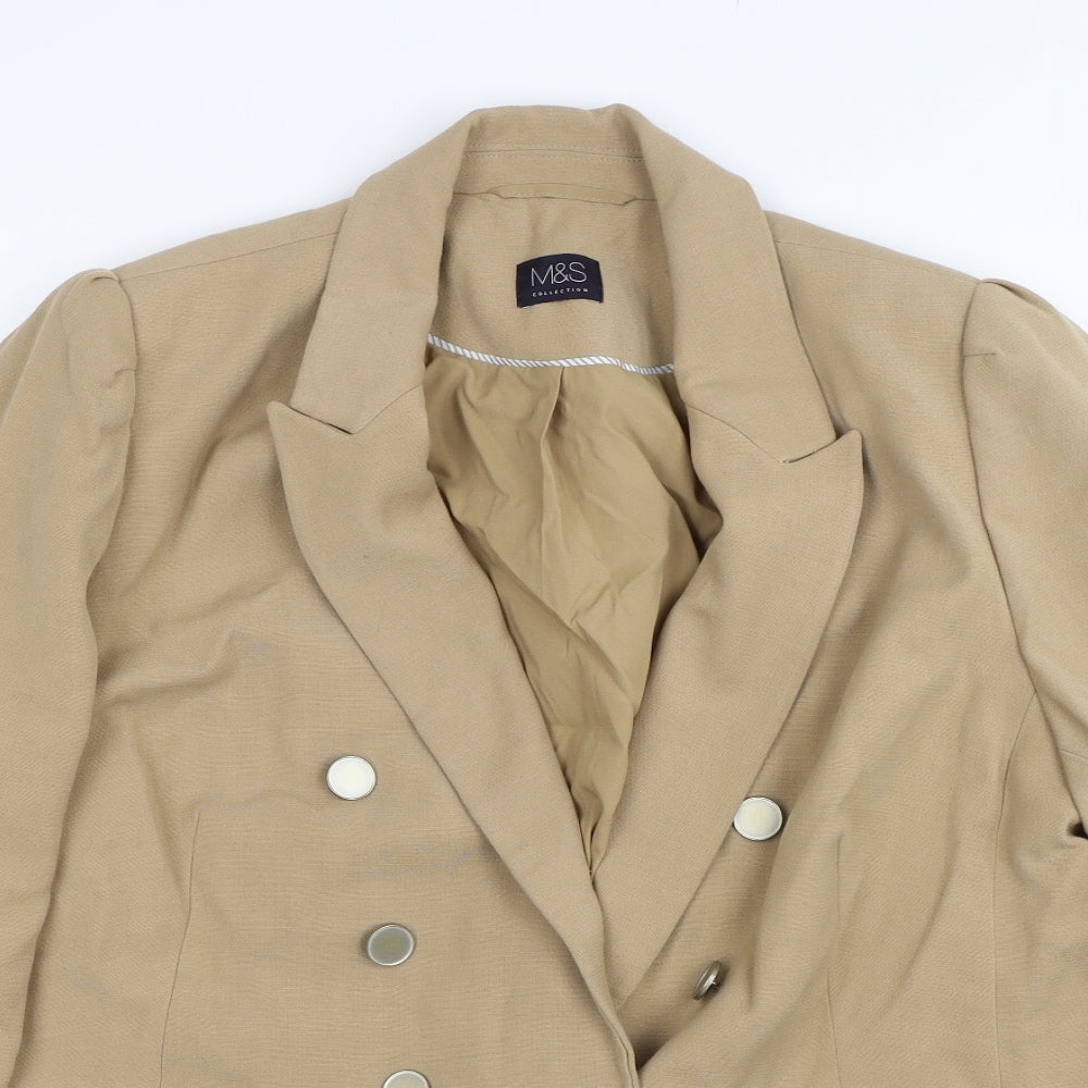 M&S Womens Brown   Jacket Blazer Size 20