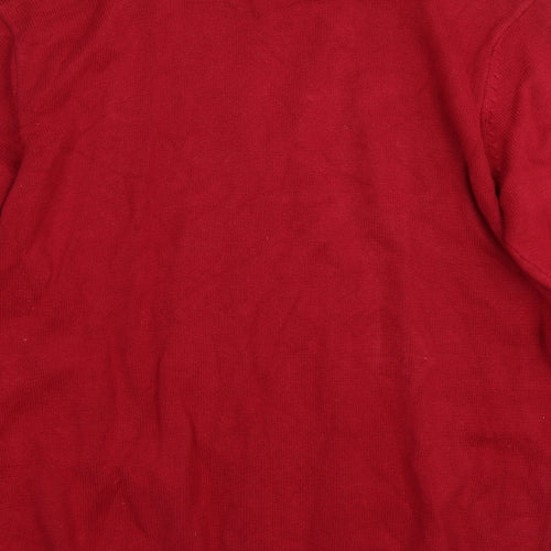 Maine Mens Red   Pullover Jumper Size L