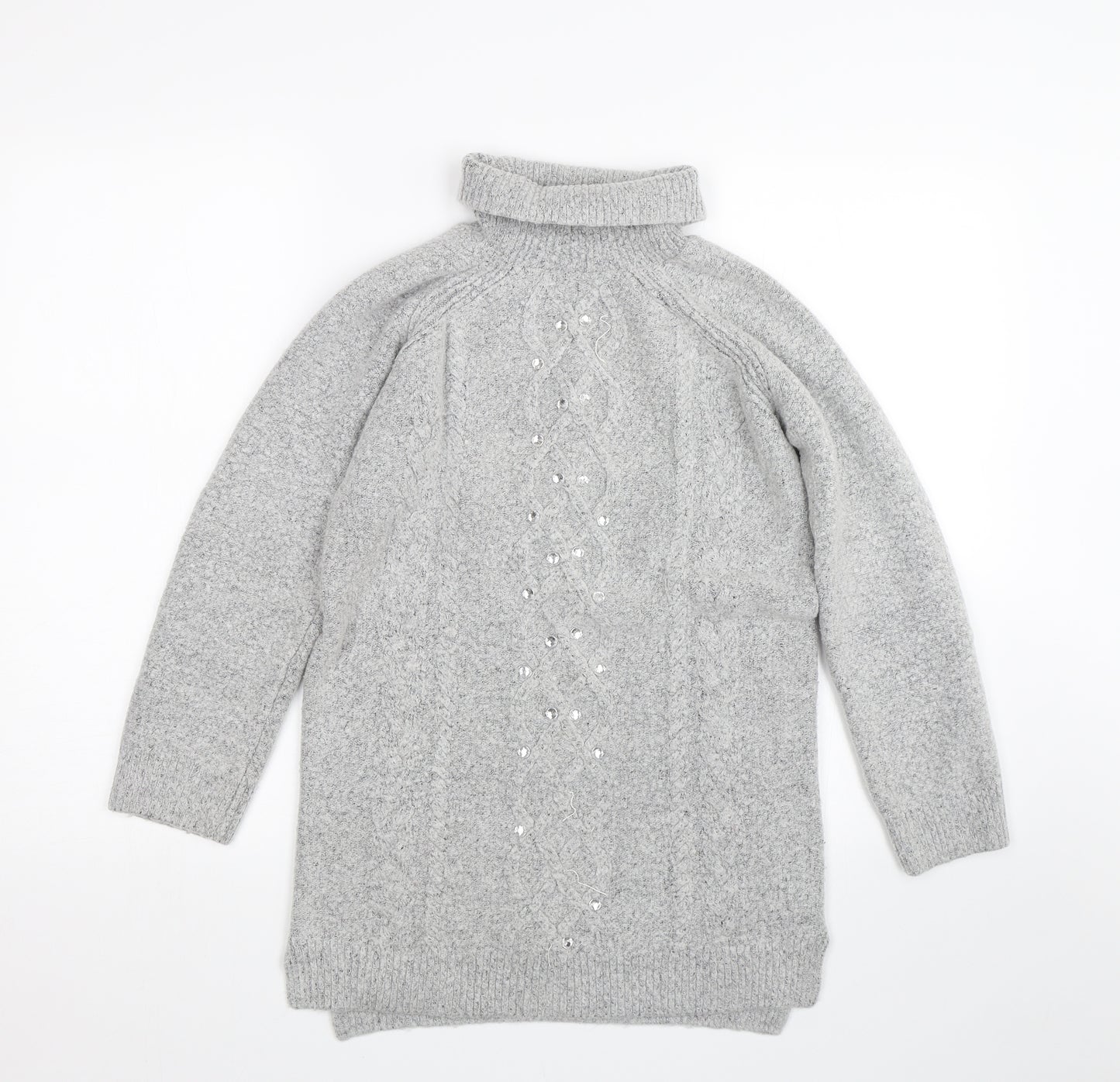 TU Girls Grey   Pullover Jumper Size 11 Years