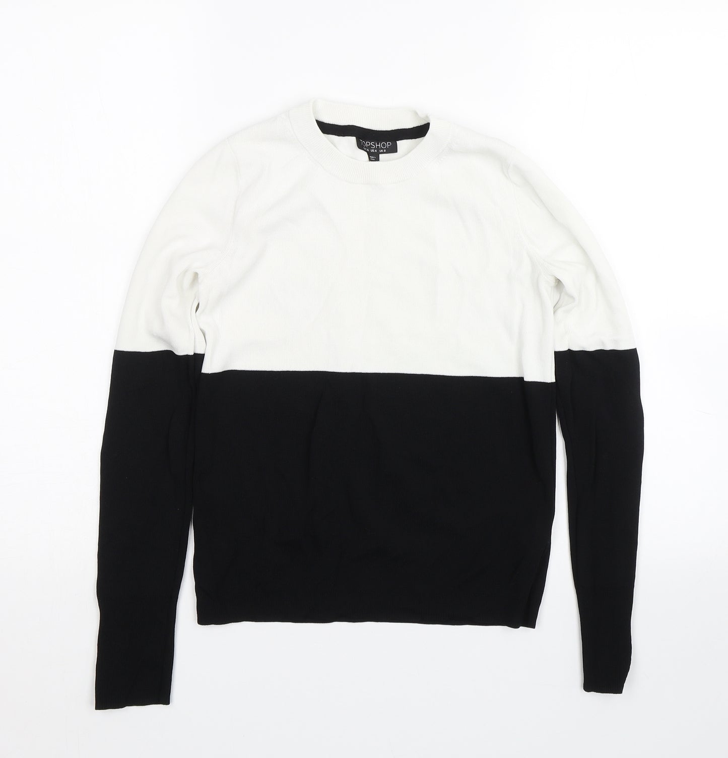 Topshop Womens Black   Pullover Jumper Size 8