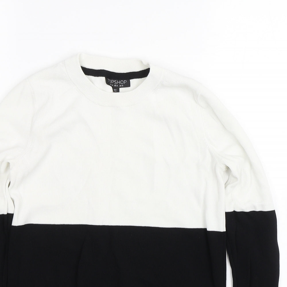 Topshop Womens Black   Pullover Jumper Size 8