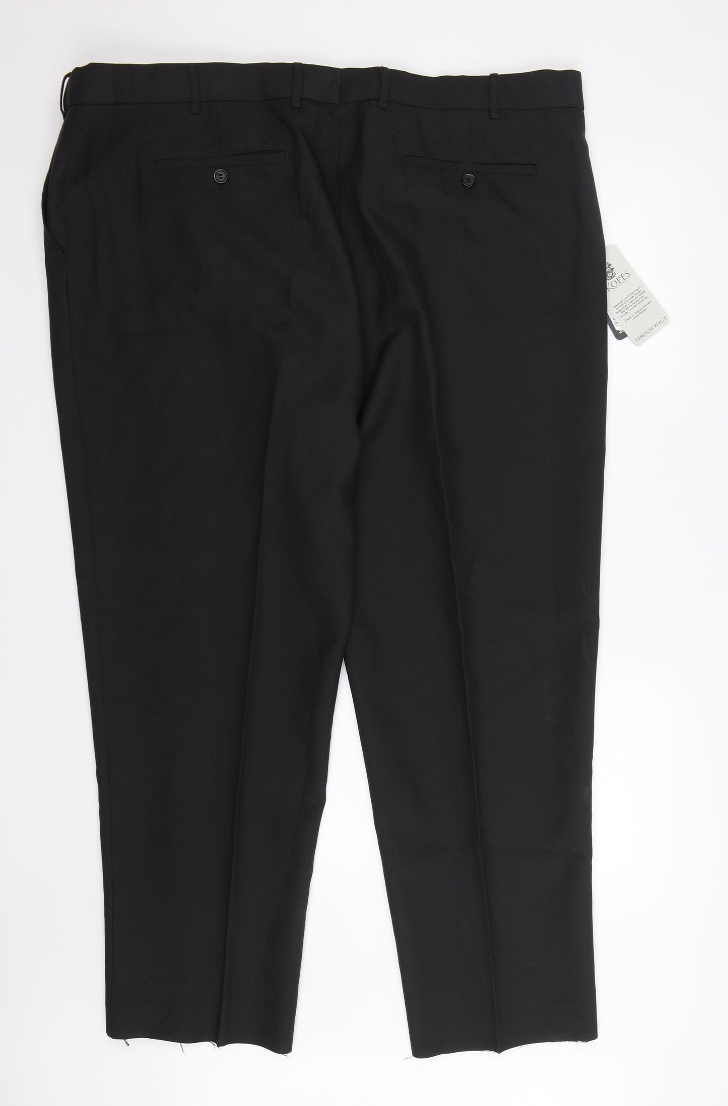 Skopes Mens Black   Dress Pants Trousers Size 48 L29 in