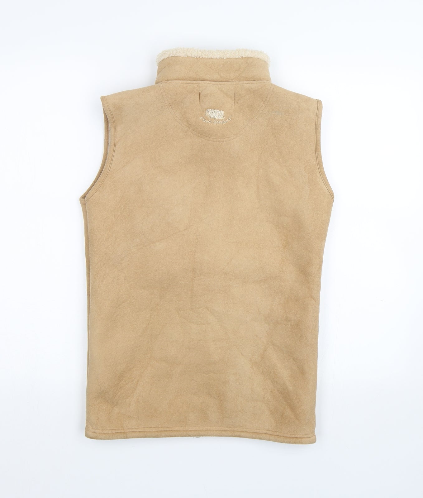 Clever Shepherd Womens Beige   Gilet Coat Size S