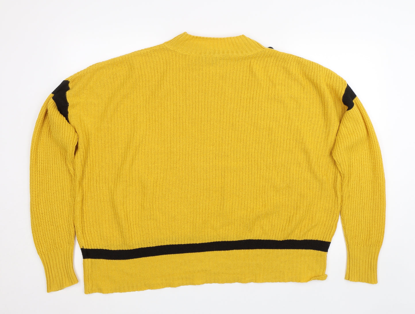 Pep&co Womens Yellow Striped  Pullover Jumper Size 20