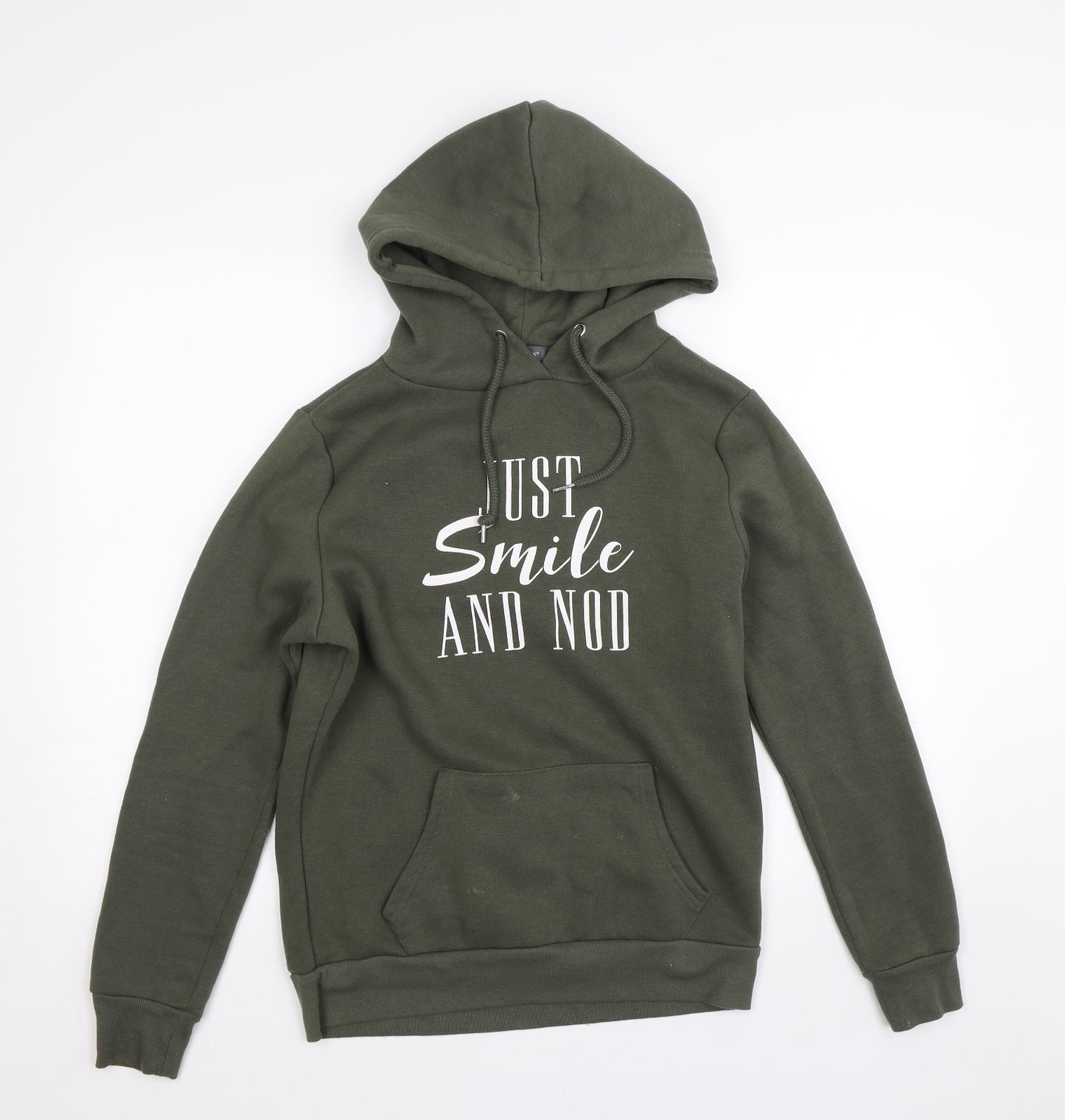 Primark Womens Green   Pullover Hoodie Size S