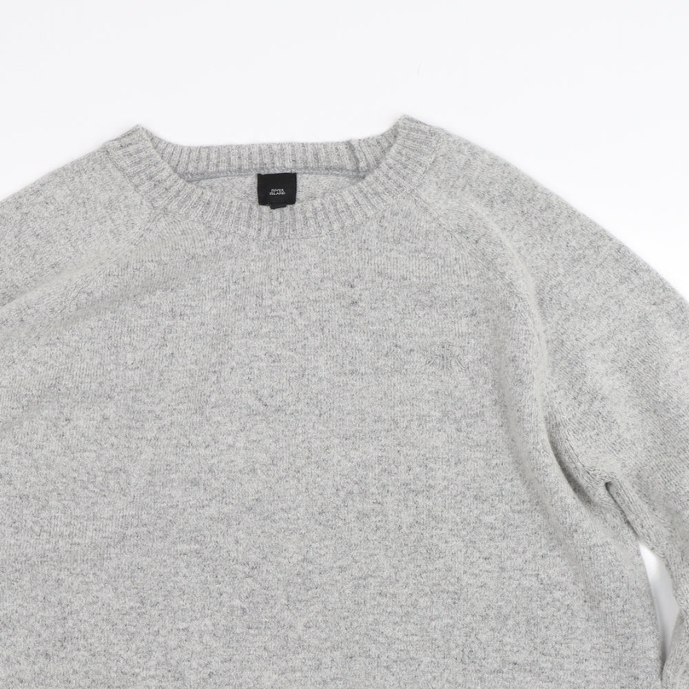 River Island Mens Grey   Pullover Jumper Size XL