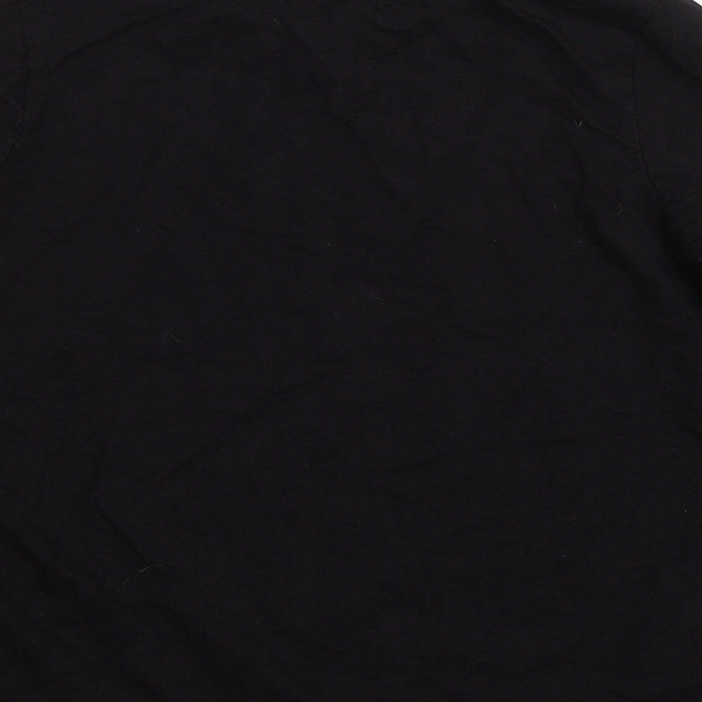TU Womens Black Floral  Basic T-Shirt Size 24