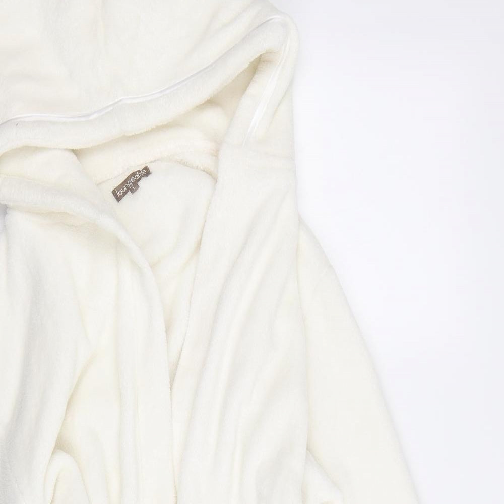 Loungeable Womens White   Cami Gown Size L