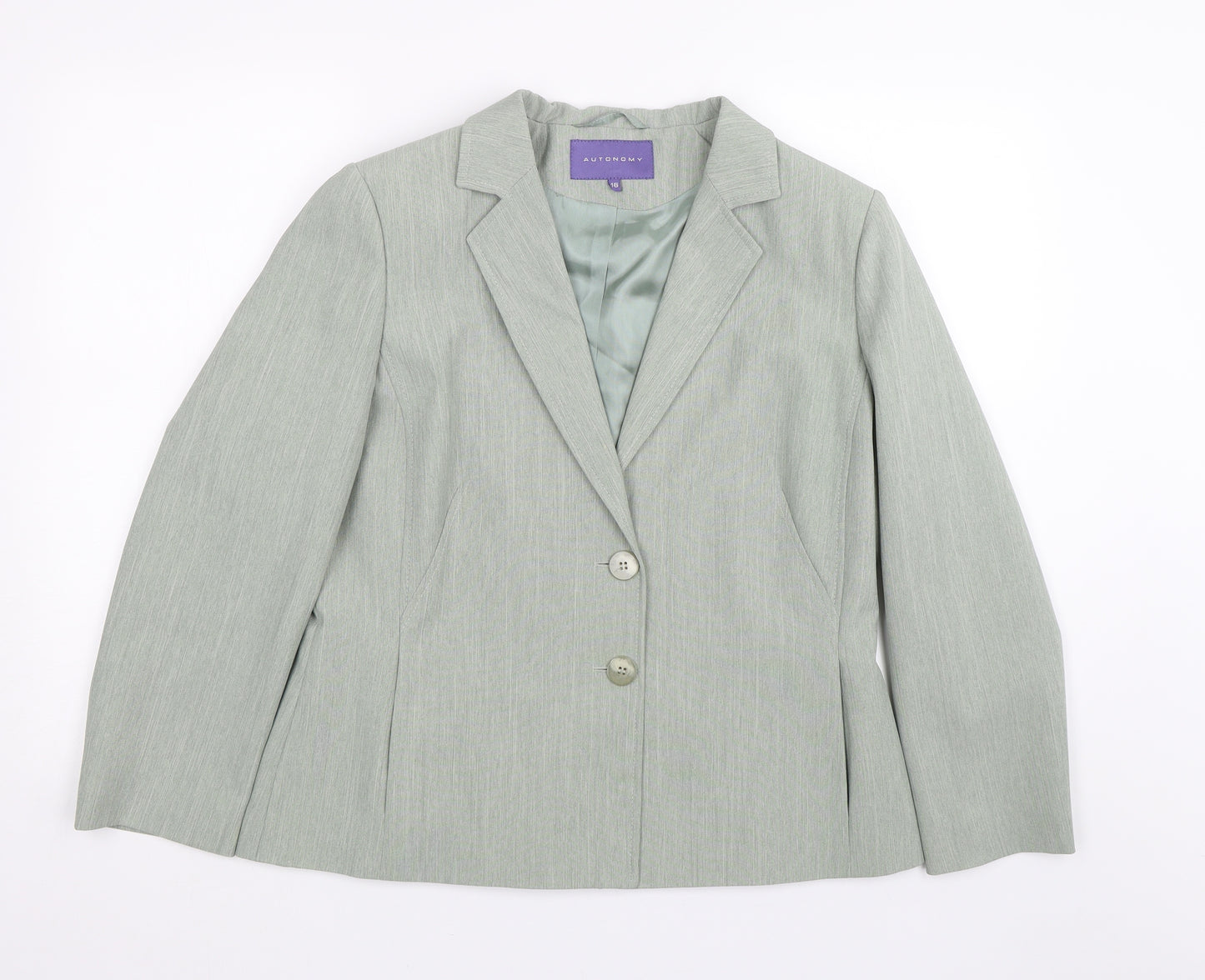 Autonomy Womens Green   Jacket Suit Size 16