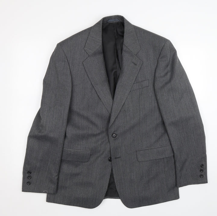 Burton Mens Grey Herringbone  Jacket Suit Size 40