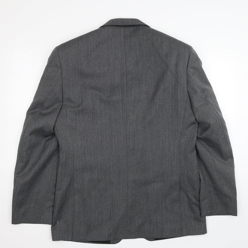 Burton Mens Grey Herringbone  Jacket Suit Size 40