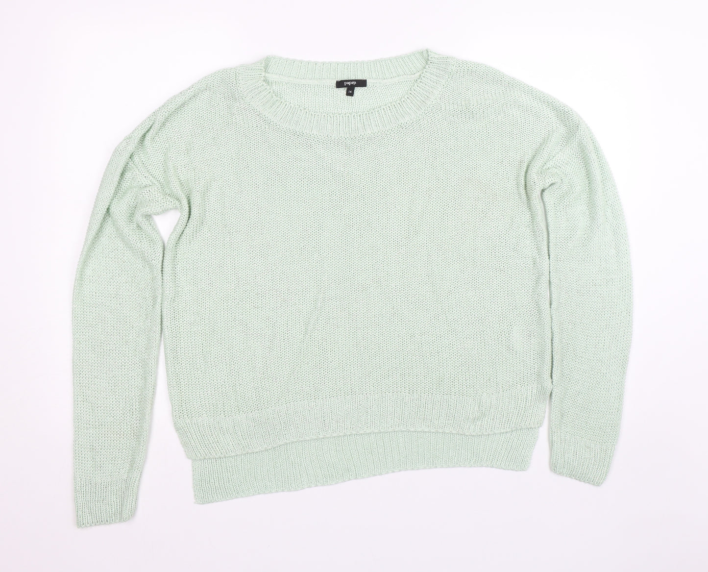 Papaya Womens Green   Pullover Jumper Size 14