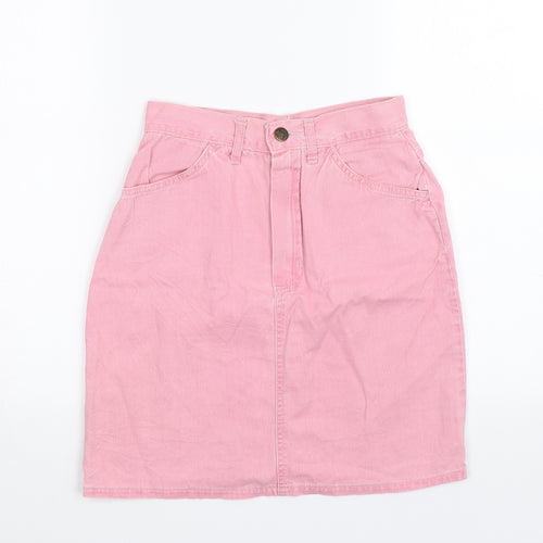 Rifle Womens Pink  Denim Mini Skirt Size XS
