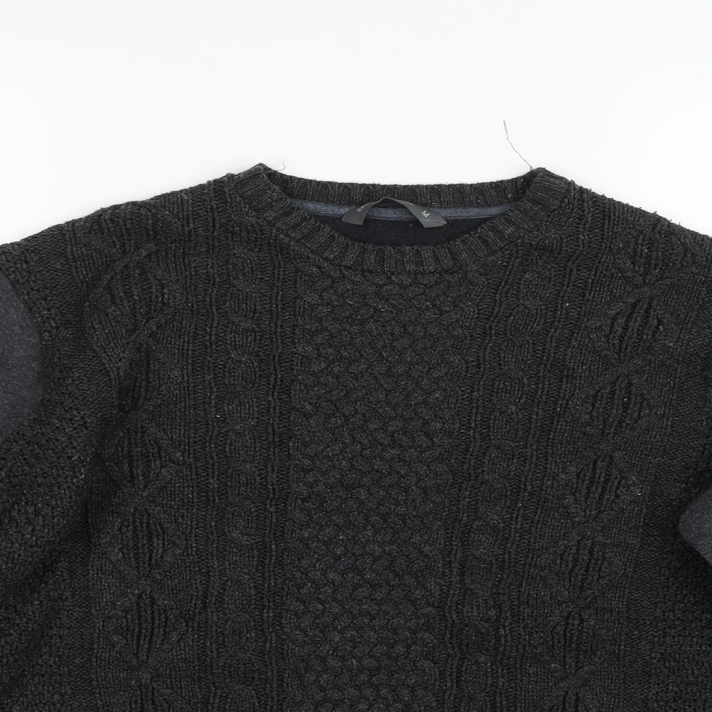 Cedar Wood State Mens Black   Pullover Sweatshirt Size M