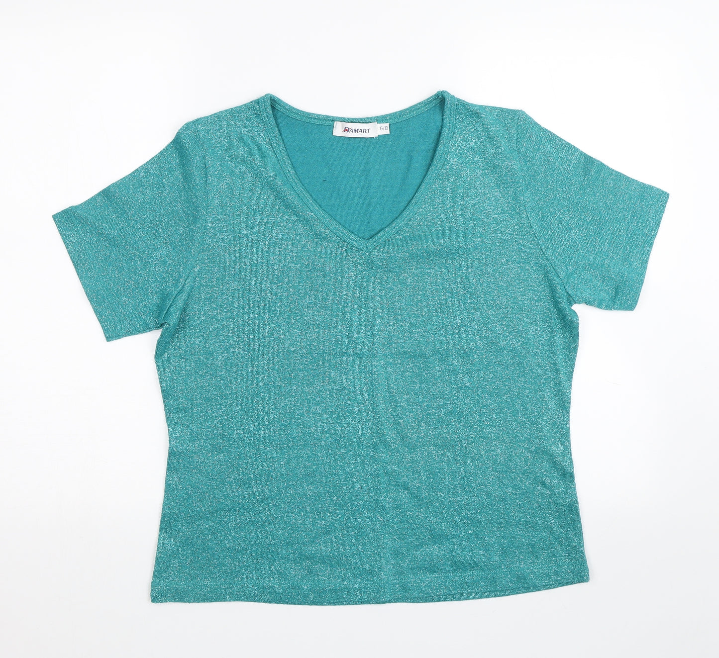 Damart Womens Green   Basic T-Shirt Size 16