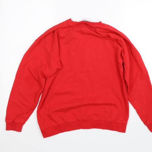 Disney Womens Red   Pullover Sweatshirt Size 8  - christmas
