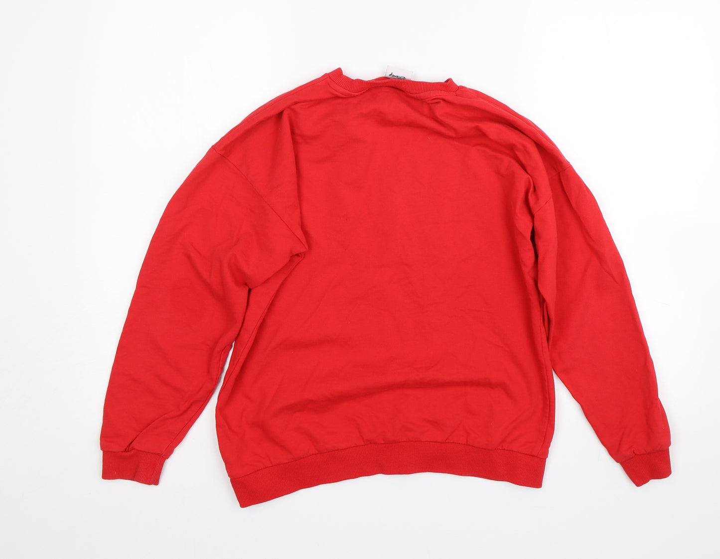 Disney Womens Red   Pullover Sweatshirt Size 8  - christmas