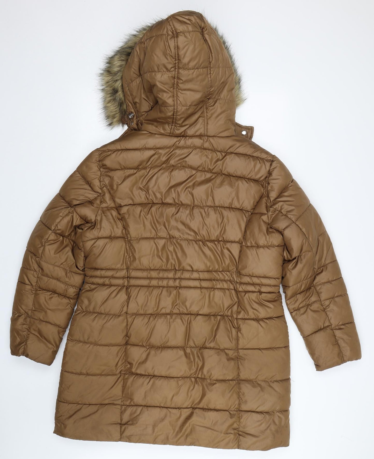 Primark Womens Brown   Puffer Jacket Coat Size L