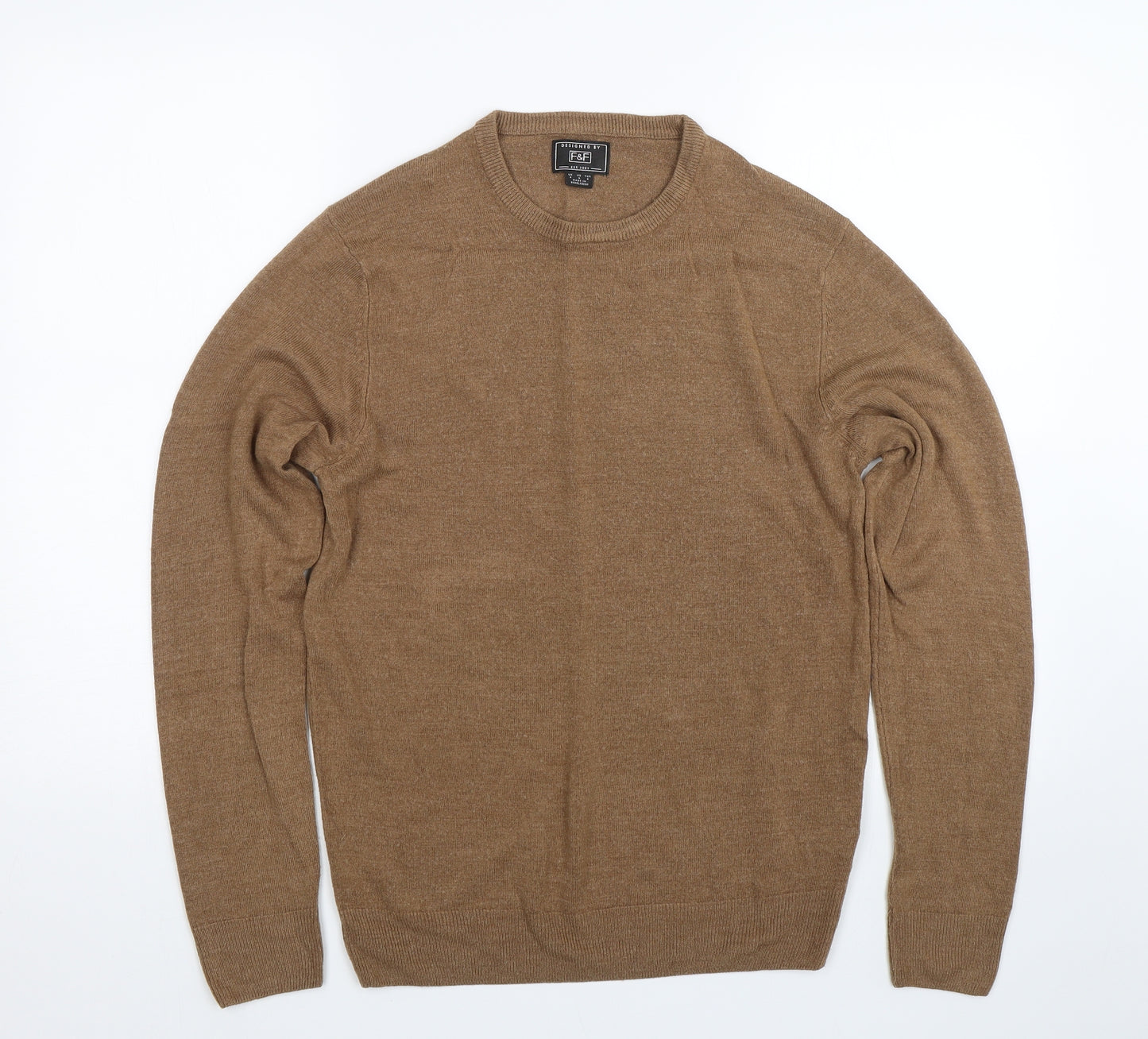 F&F Mens Brown   Pullover Jumper Size S