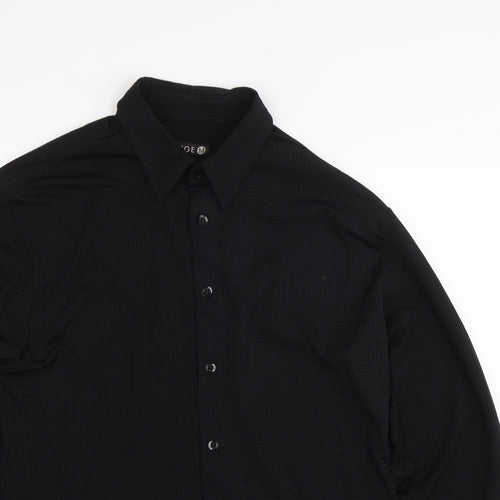 George Mens Black    Button-Up Size M