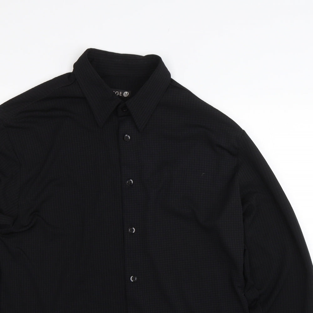 George Mens Black    Button-Up Size M