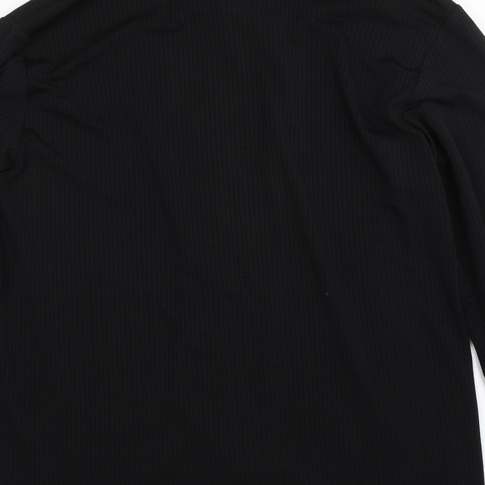 George Mens Black    Button-Up Size M