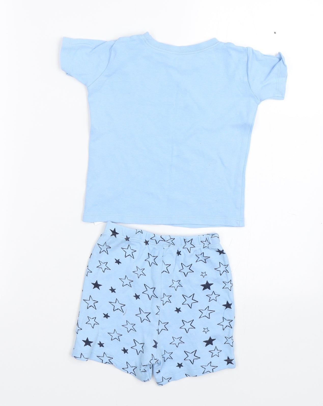 George Baby Blue Spotted   Pyjama Set Size 12-18 Months  - Space