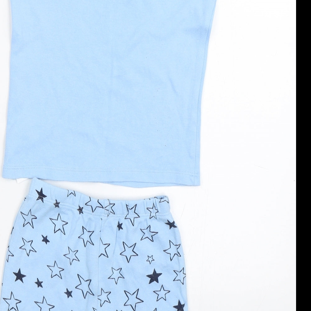 George Baby Blue Spotted   Pyjama Set Size 12-18 Months  - Space