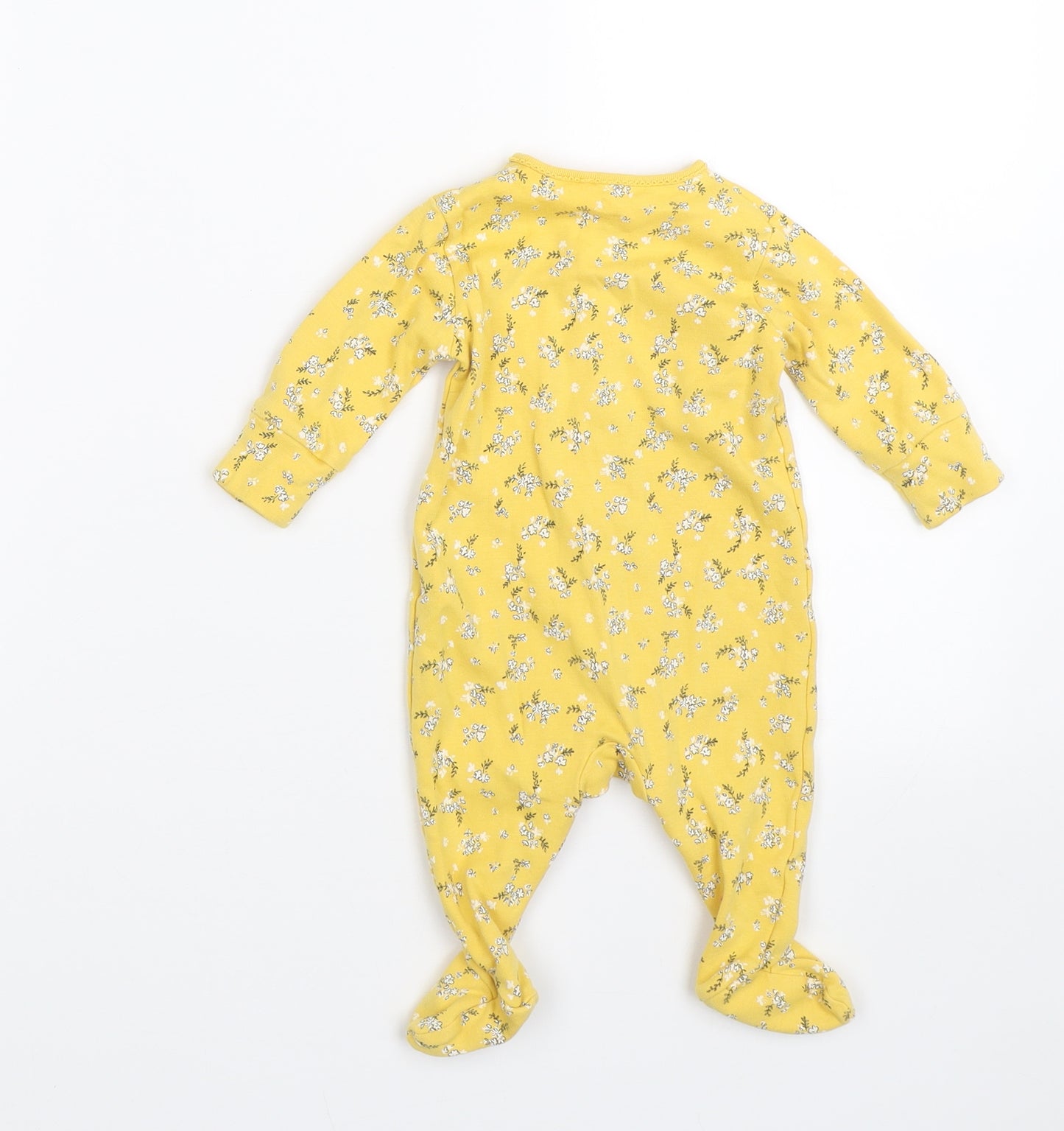 NEXT  Yellow Floral  Babygrow One-Piece Size 0-3 Months