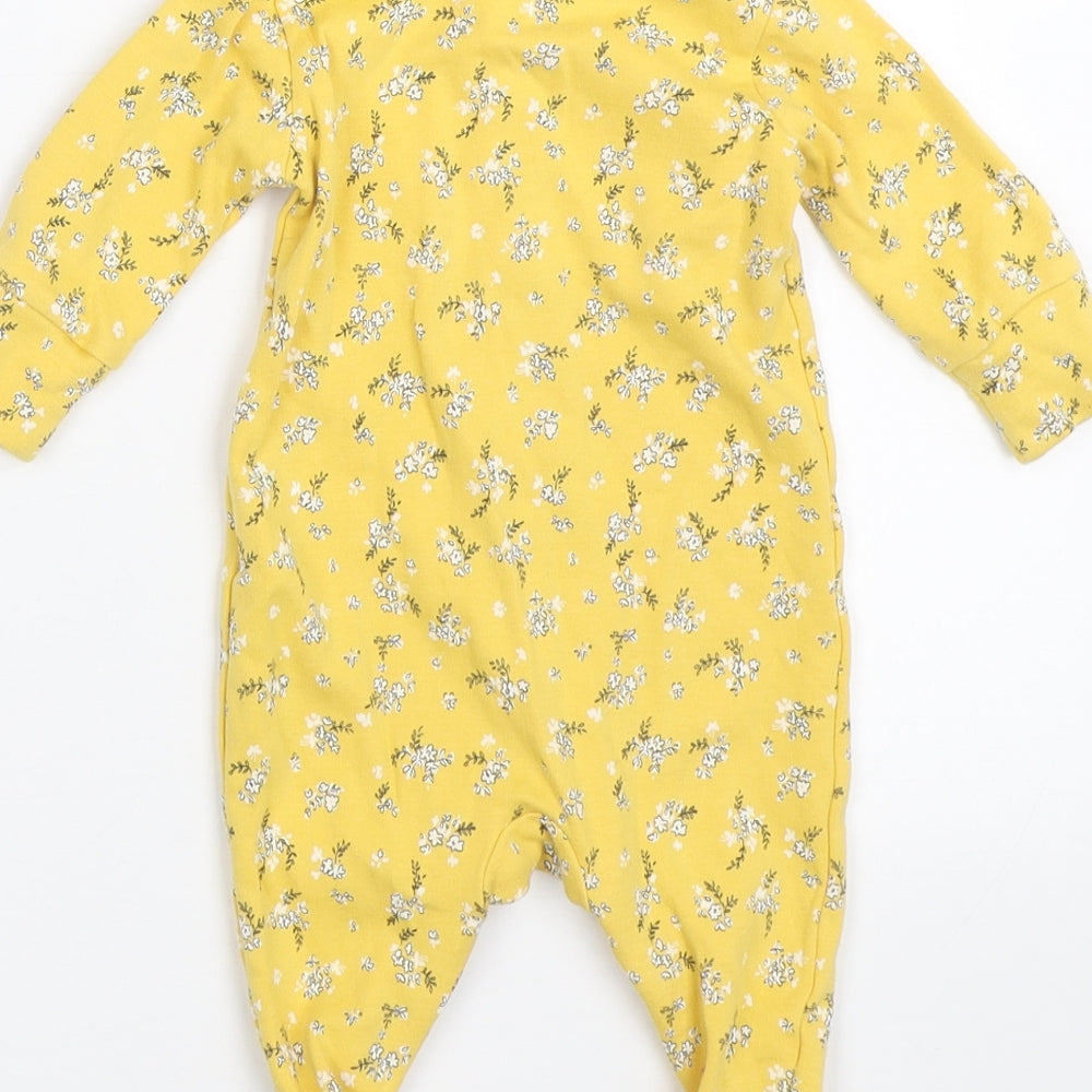 NEXT  Yellow Floral  Babygrow One-Piece Size 0-3 Months