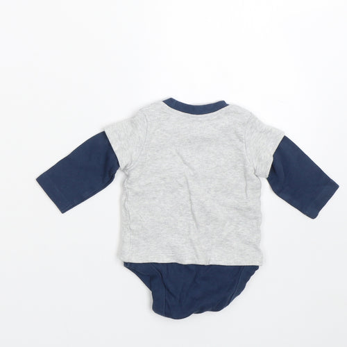 Mothercare Boys Grey   Babygrow One-Piece Size 0-3 Months