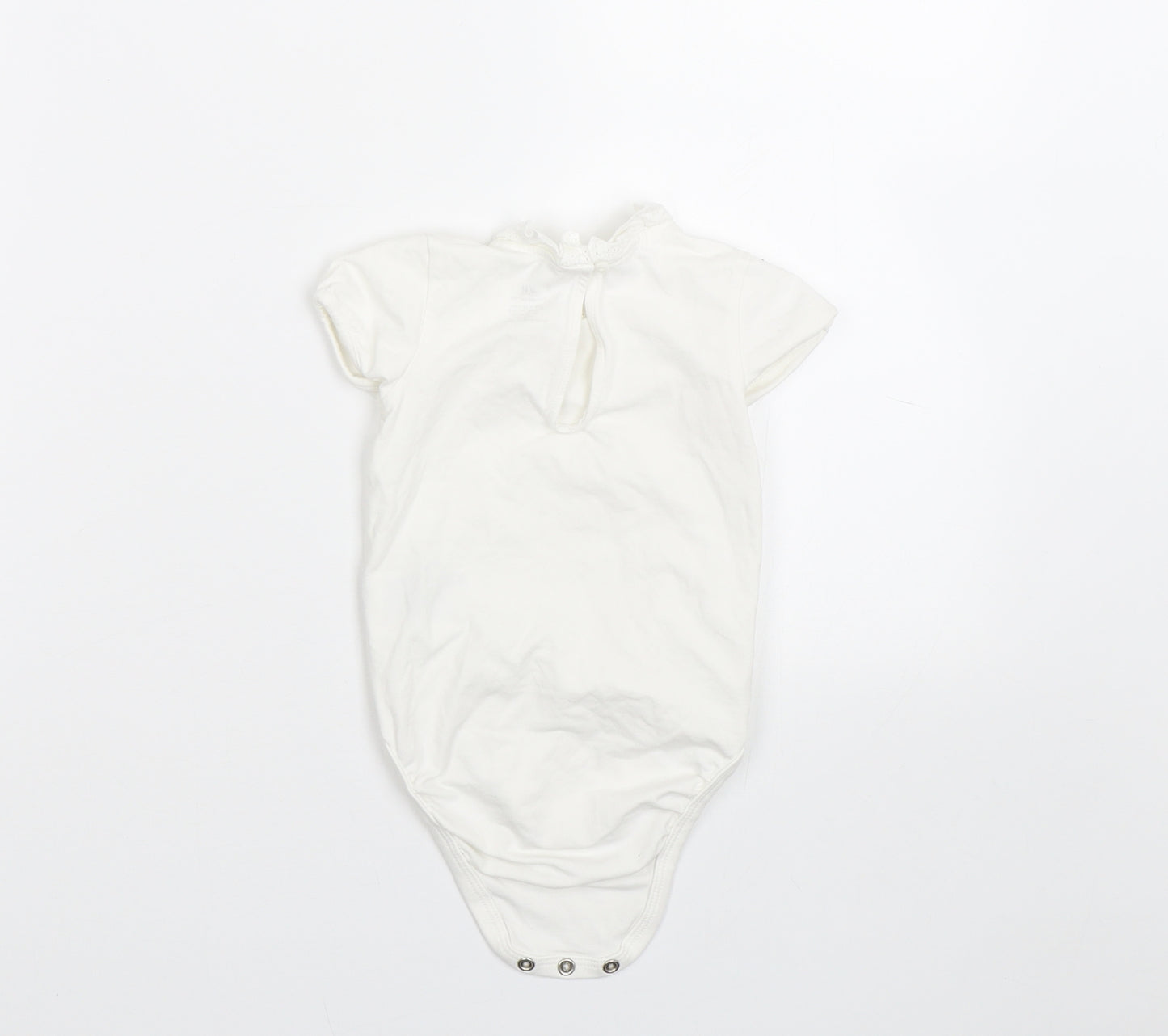 H&M Girls White   Babygrow One-Piece Size 6-9 Months